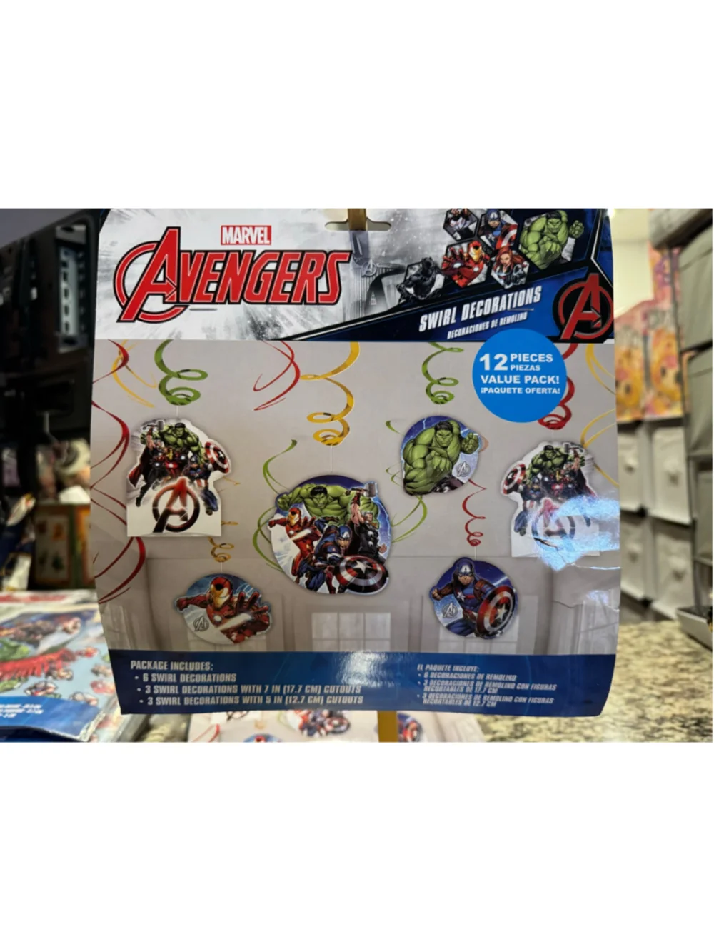 Marvel Avengers Party Swirl Decorations - Brand New in Package